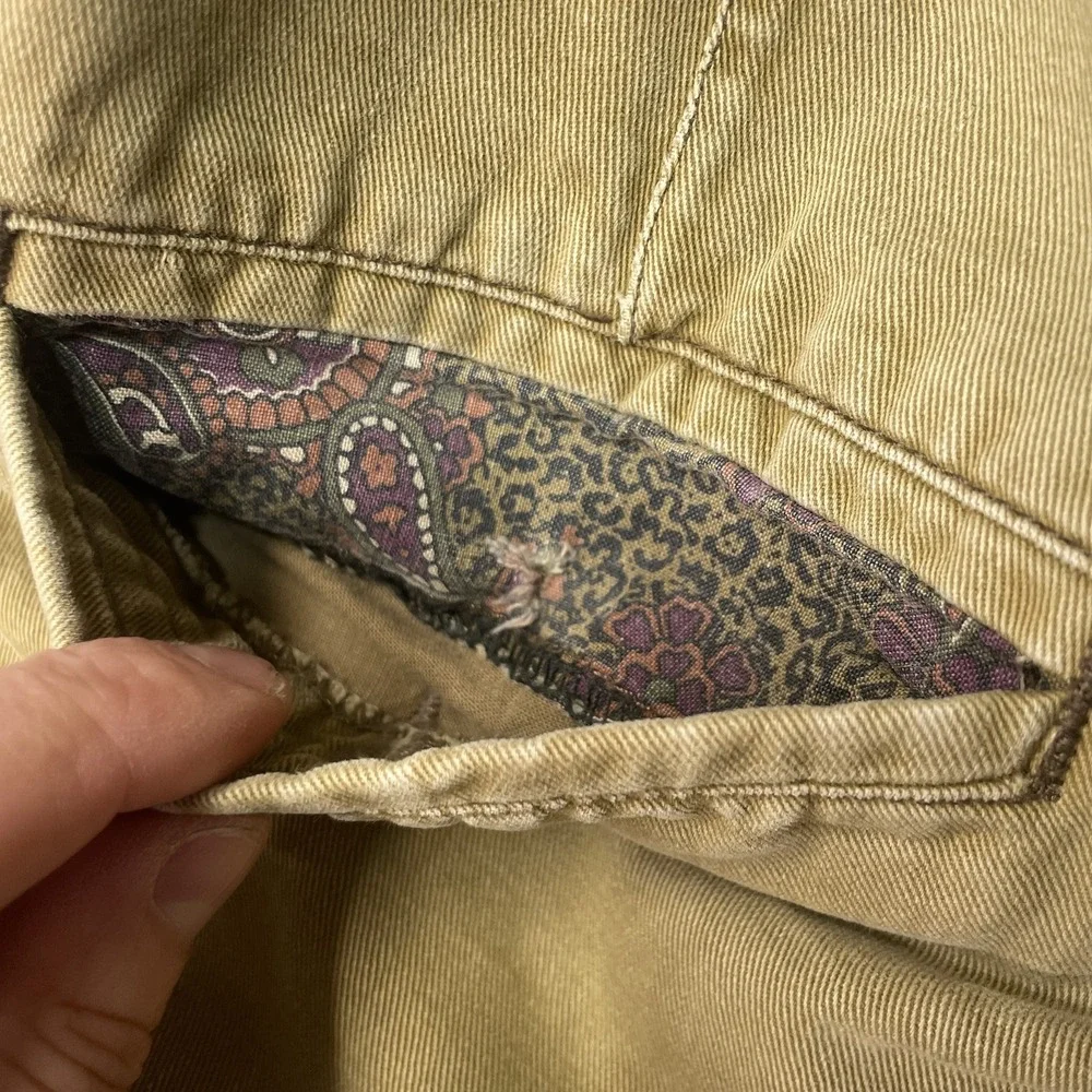 Vintage Bobbio Pants Womens Size 31 Brown Khaki Flat‎ Front Retro Casual 80s